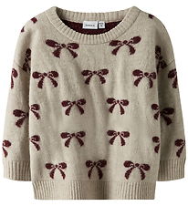 Name It Sweatshirt - Strik - NmfSenya - Cement