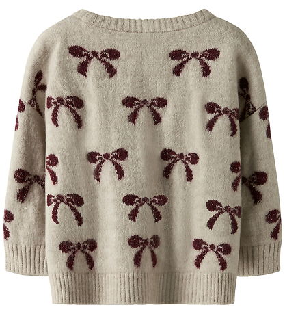 Name It Sweatshirt - Strik - NmfSenya - Cement