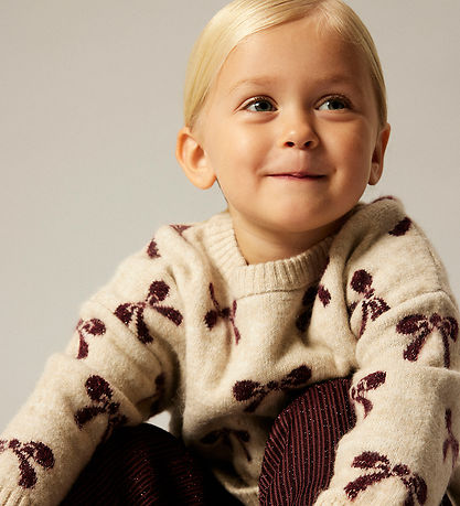 Name It Sweatshirt - Strik - NmfSenya - Cement