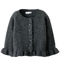 Name It Cardigan - Strik - NmfSupia - Dark Grey Melange