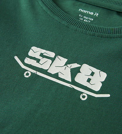 Name It Bluse - 2-Pak - NkmVarto - Navy Blazer/Bistro Green Skul