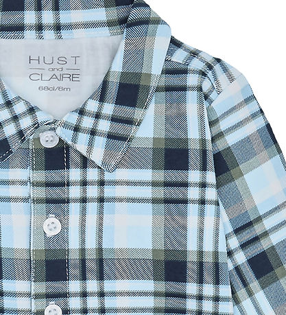 Hust and Claire Skjortebody l/æ - HCBoye - Iron Blue