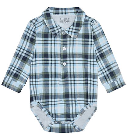 Hust and Claire Skjortebody l/æ - HCBoye - Iron Blue
