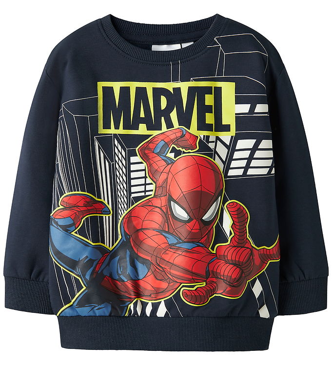 Name It Sweatshirt - Noos - NmmDion - Spiderman - Navy Blazer