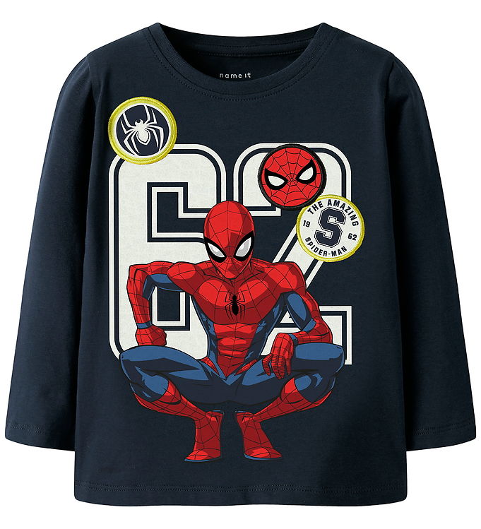 Name It Bluse - Noos - NmmDeep - Spiderman - Navy Blazer
