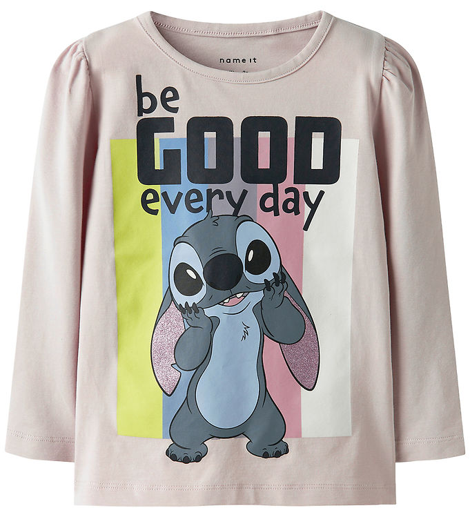 Name It Bluse - Noos - NmfDiana - Stitch - Lilac Marble