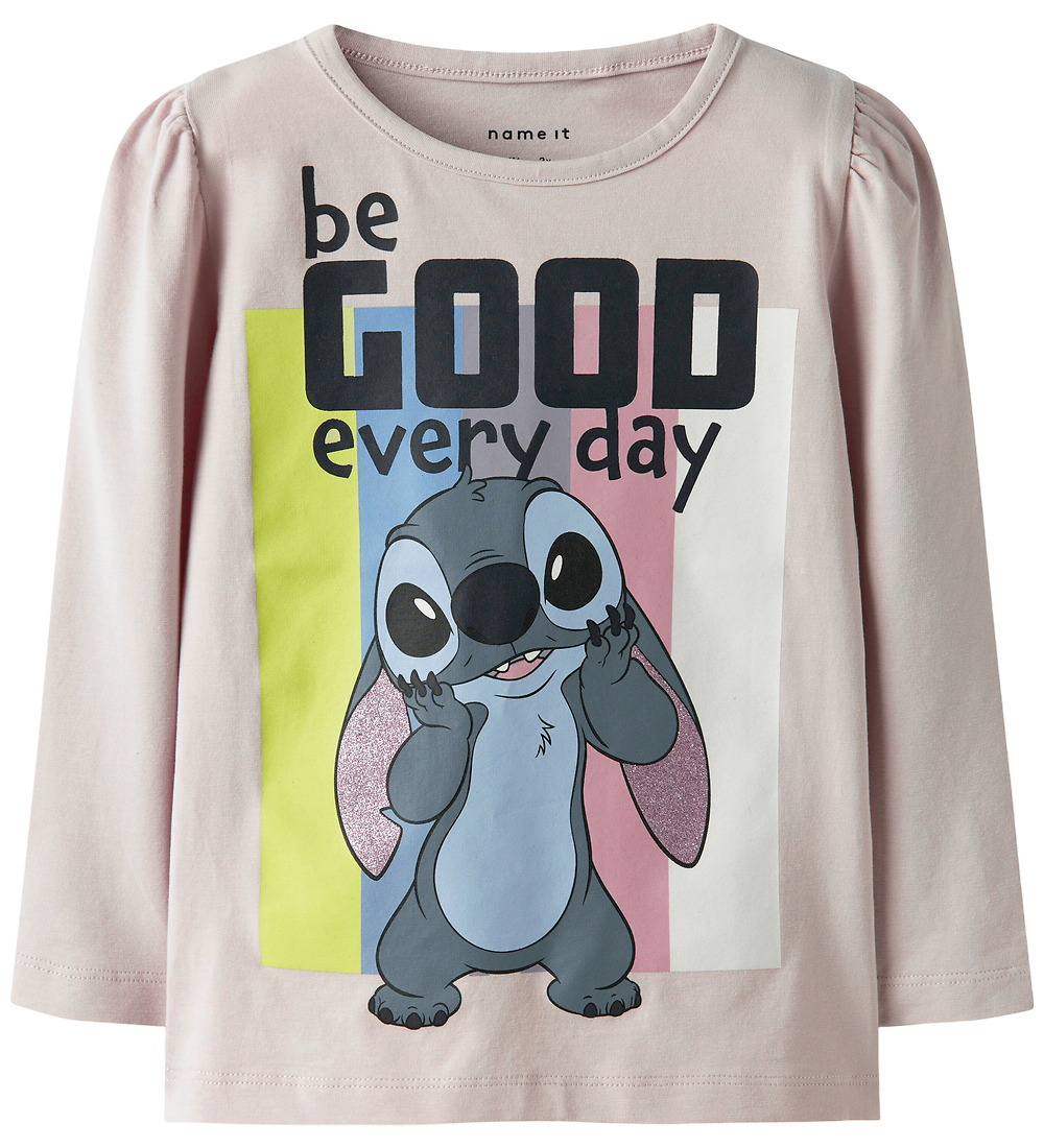 Name It Blouse - Noos - NmfDiana - Stitch - Lilac Marble - Name It - 2 jaar (92) - Shirts