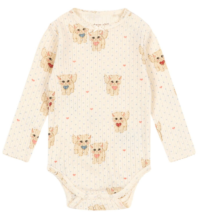 Konges Sløjd Body l/æ - Minnie - Miao Amore m. Hulmønster