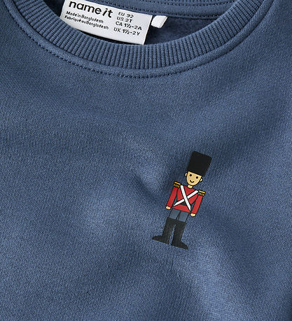 Name It  Sweatshirt - NmmRopus - Vintage Indigo
