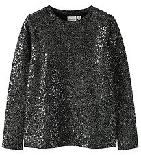 Name It Bluse - NkfSura - Sort m. Glimmer