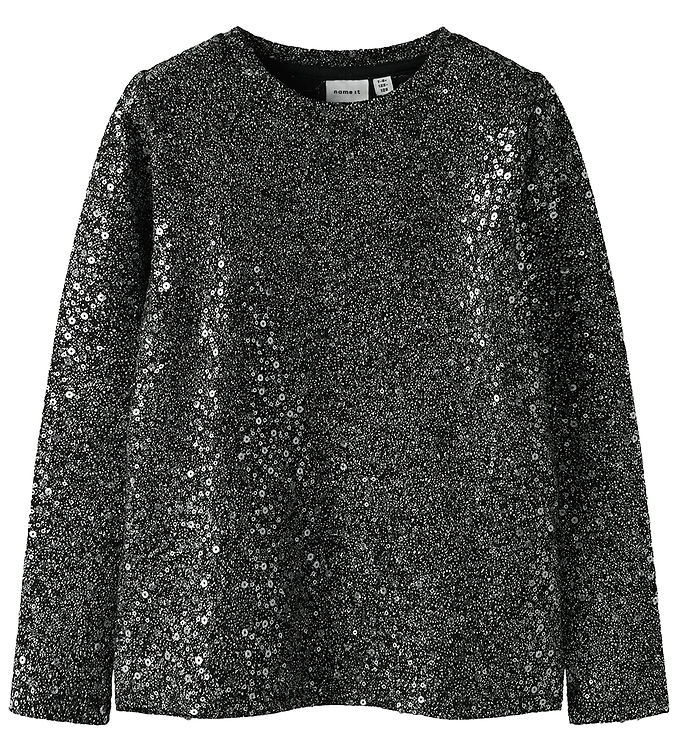 Name It Bluse - NkfSura - Sort m. Glimmer