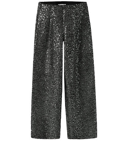 Name It Bukser - NkfSura - Sort m. Glimmer