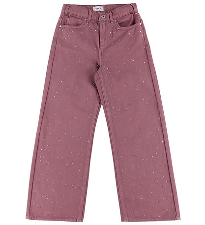 Kids Only Jeans - KogCobain - Rose Brown/Rhinestones
