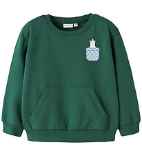 Name it Sweatshirt - NmmVugo - Bistro Green/Pocket Bear