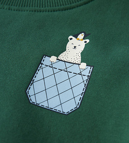 Name it Sweatshirt - NmmVugo - Bistro Green/Pocket Bear