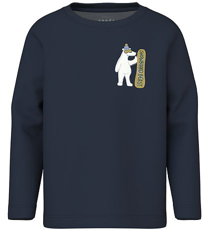 Name it Bluse - NmmVux - Navy Blazer/Snowboard Beast