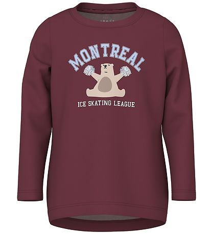 Name it Bluse - NmfVix - Burgundy/Montreal