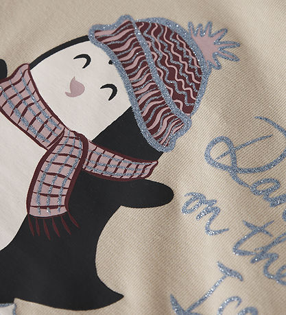 Name it Bluse - NmfVix - Cement/Penguin