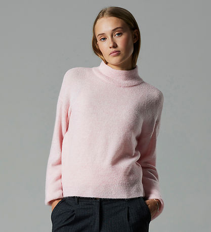 LMTD Bluse - Strik - NlfRiaa - Turtleneck - Crystal Pink