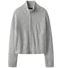 LMTD Cardigan - Strik - NlfRiaa - Light Grey Melange