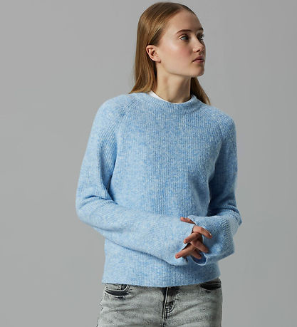 LMTD Bluse - Strik - Noos - NlfKleaves - Kentucky Blue