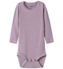 Name It Body l/æ - Noos - Rib - NbfKab - Lavender Gray
