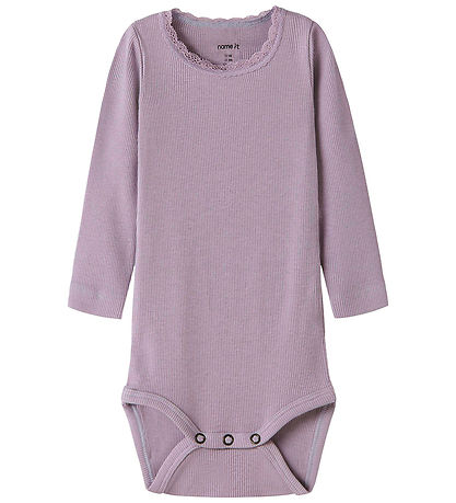 Name It Body l/æ - Noos - Rib - NbfKab - Lavender Gray