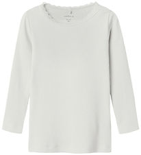 Name It Bluse - Rib - Noos - NmfKab - Cloud Dancer