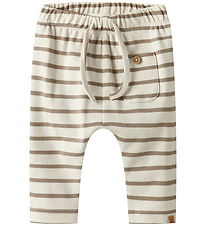 Lil' Atelier Bukser - NbmLimia - Turtledove/ Sepia Tint