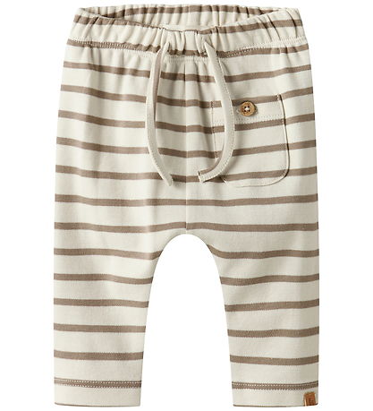 Lil' Atelier Bukser - NbmLimia - Turtledove/ Sepia Tint