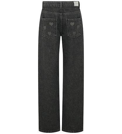 Kids Only Jeans - KogLumi - Washed Black/ Heart Embroide