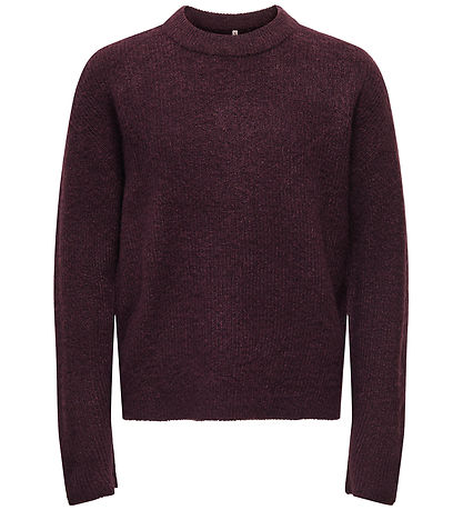 Kids Only Bluse - Strik - KogCamilla - Winetasting/ Melange