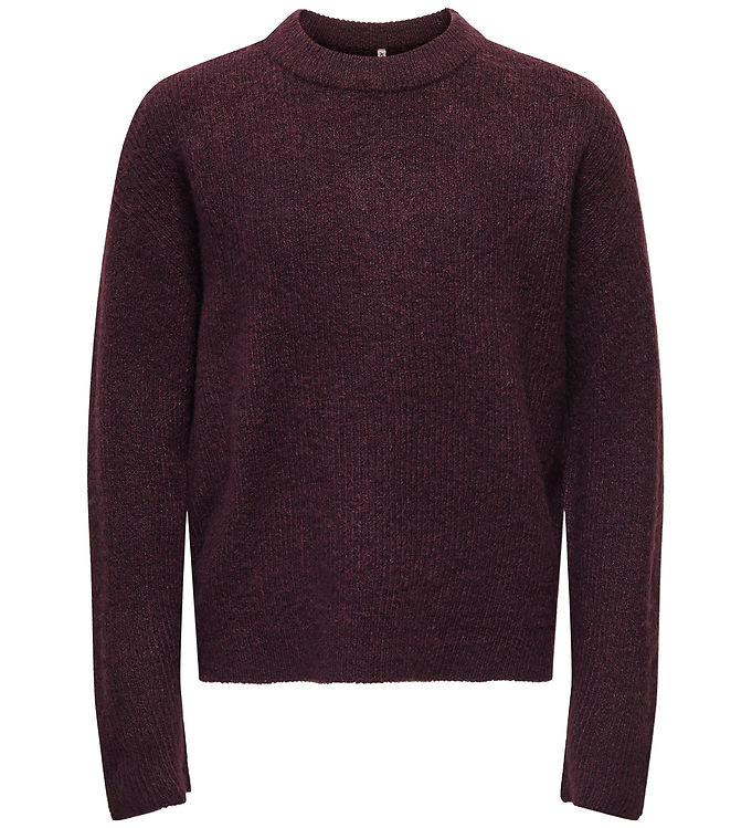 Kids Only Bluse - Strik - KogCamilla - Winetasting/Melange