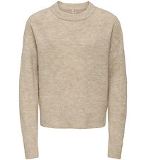 Kids Only Bluse - Strik - KogCamilla - Stone/ Melange