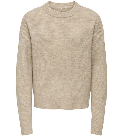 Kids Only Bluse - Strik - KogCamilla - Stone/ Melange