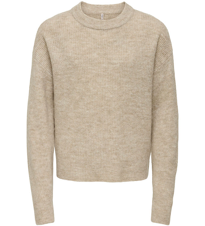 Kids Only Bluse - Strik - KogCamilla - Stone/ Melange