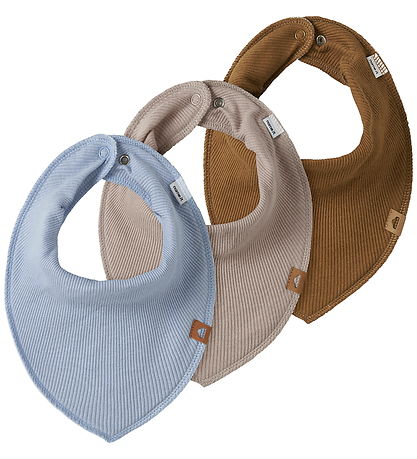 Name It Savlesmække - 3-pak - Rib - NbmYasim - Kentucky Blue/Mus