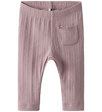 Name It Leggings - Rib - NbfSiva - Keepsake Lilac