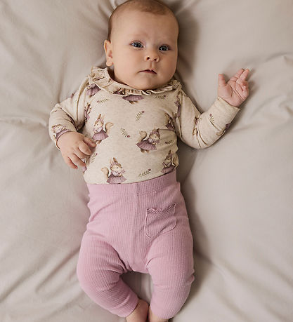 Name It Leggings - Rib - NbfSiva - Keepsake Lilac