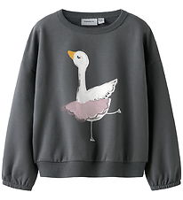 Name It Sweatshirts - NmfSwana - Lava Smoke