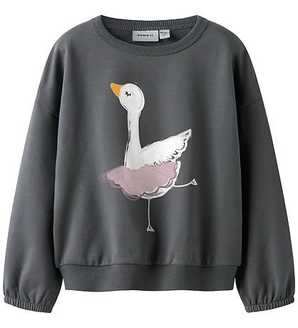 Name It Sweatshirts - NmfSwana - Lava Smoke