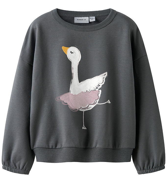 Name It Sweatshirts - NmfSwana - Lava Smoke