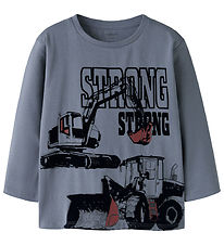 Name it Bluse - NmmSennet - Flint Stone