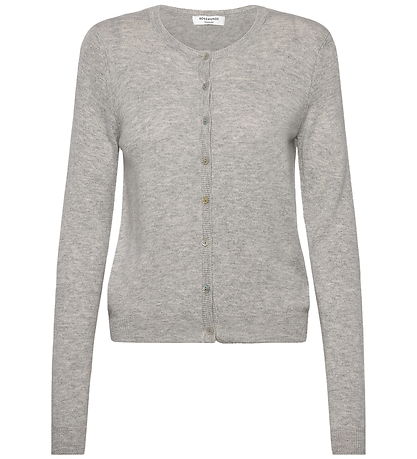 Rosemunde Cardigan - RkSofia - stril - Uld - Light Grey Melange