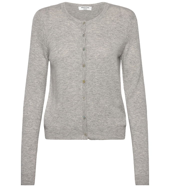 Rosemunde Cardigan - RkSofia - Strik - Uld - Light Grey Melange