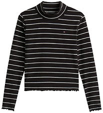 Tommy Hilfiger Bluse - Mock Neck - Black