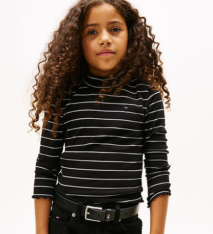 Tommy Hilfiger Bluse - Mock Neck - Black