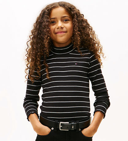 Tommy Hilfiger Bluse - Mock Neck - Black