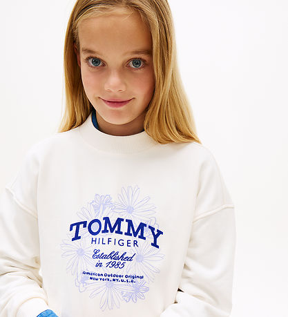 Tommy Hilfiger Sweatshirt - Crew - Ancient White