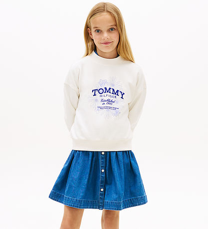 Tommy Hilfiger Sweatshirt - Crew - Ancient White